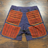 Red Samurai Armor Fight Shorts